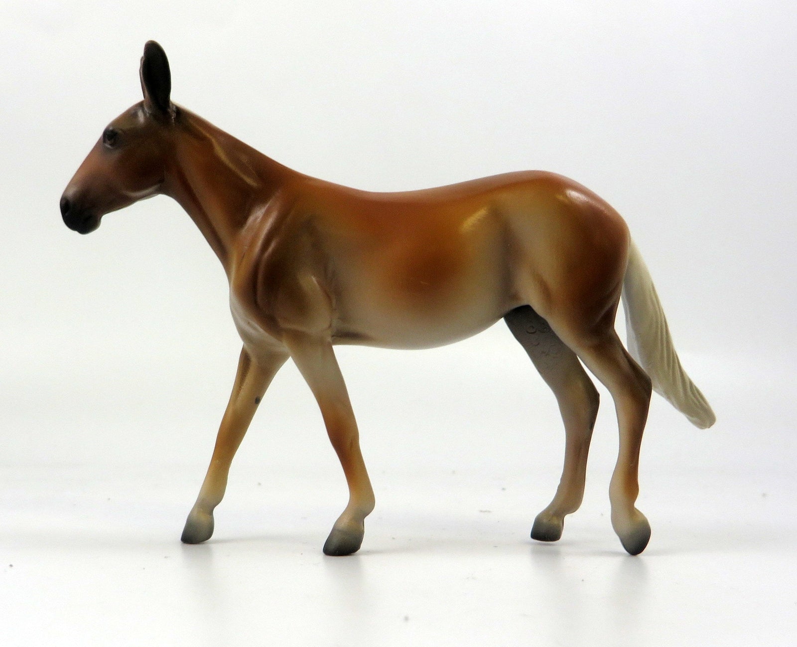 CIRCQUE-OOAK PALOMINO MULE MODEL HORSE LHS 19
