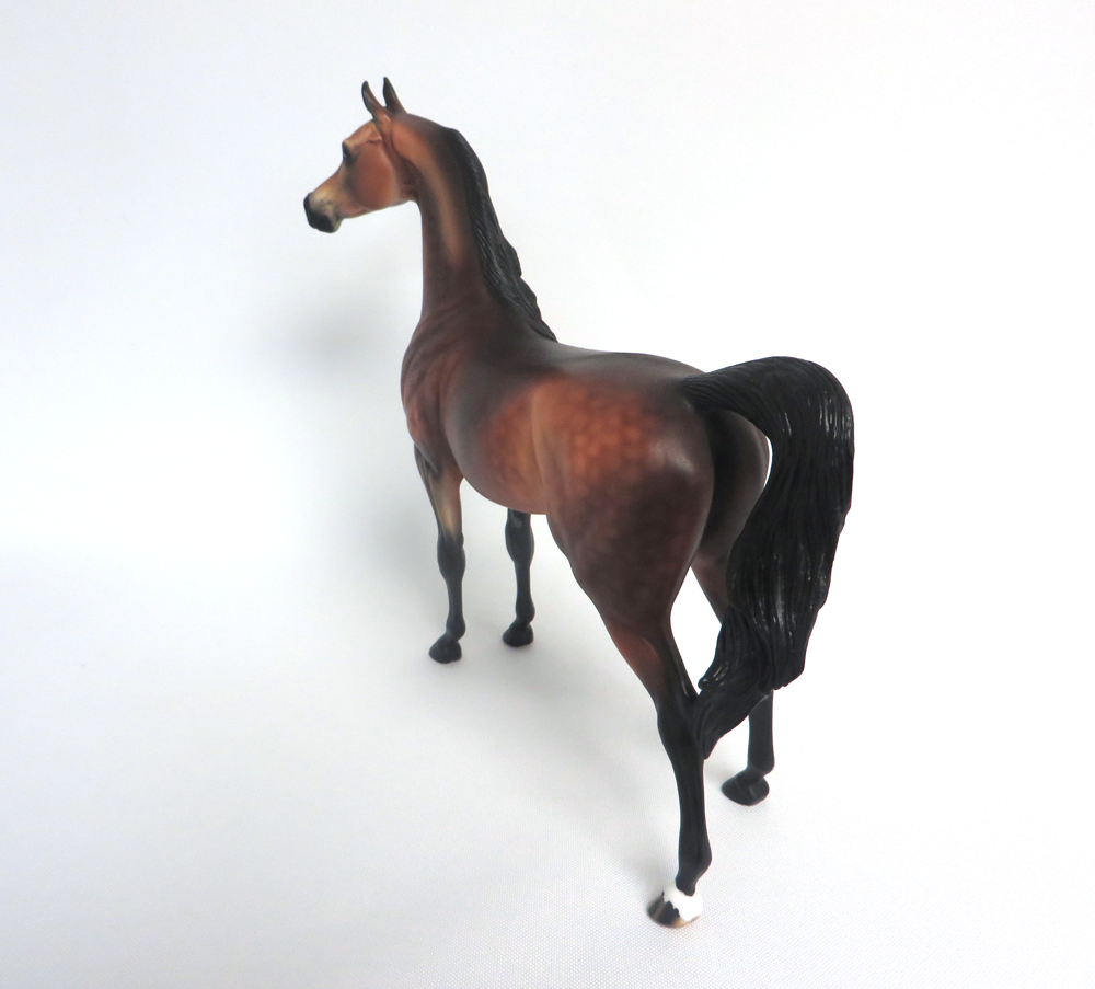 JARHAR-OOAK DAPPLE BAY ARABIAN MODEL HORSE MW 19