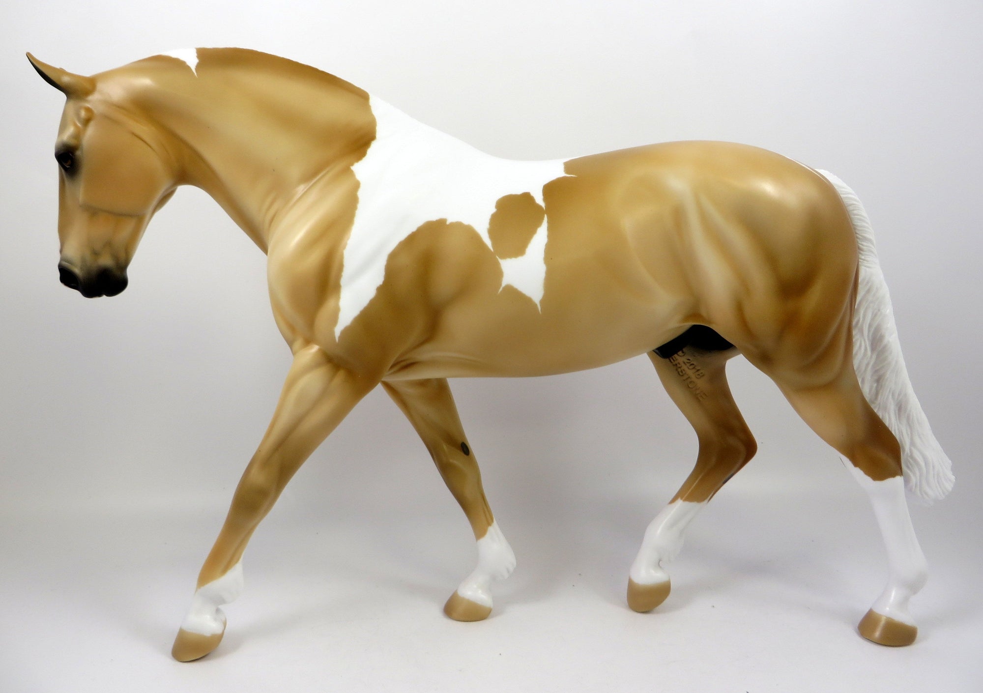 CISCO -OOAK PALOMINO PINTO IRISH DRAFT MODEL HORSE BY AUDREY DIXON 8/28/19