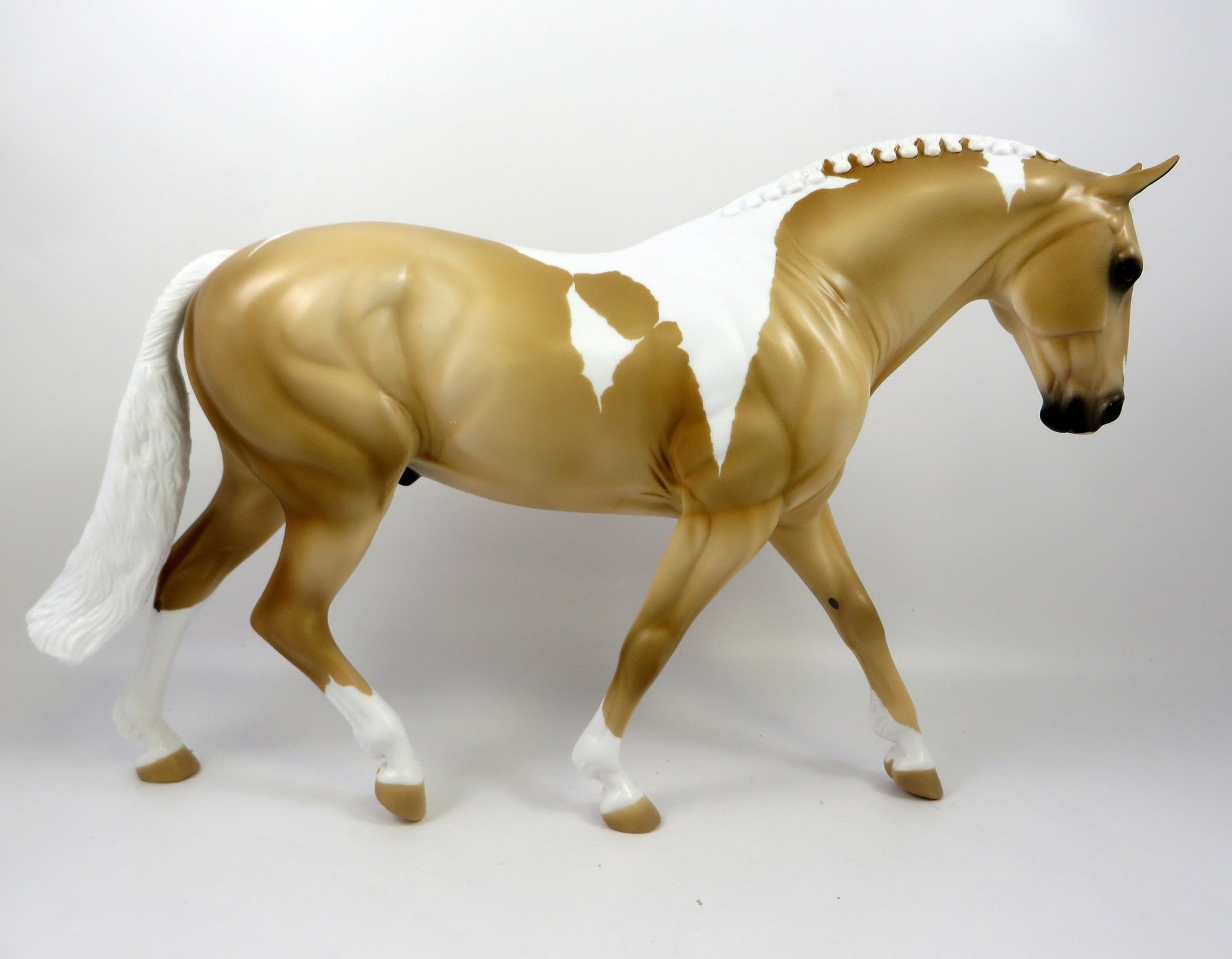 CISCO -OOAK PALOMINO PINTO IRISH DRAFT MODEL HORSE BY AUDREY DIXON 8/28/19