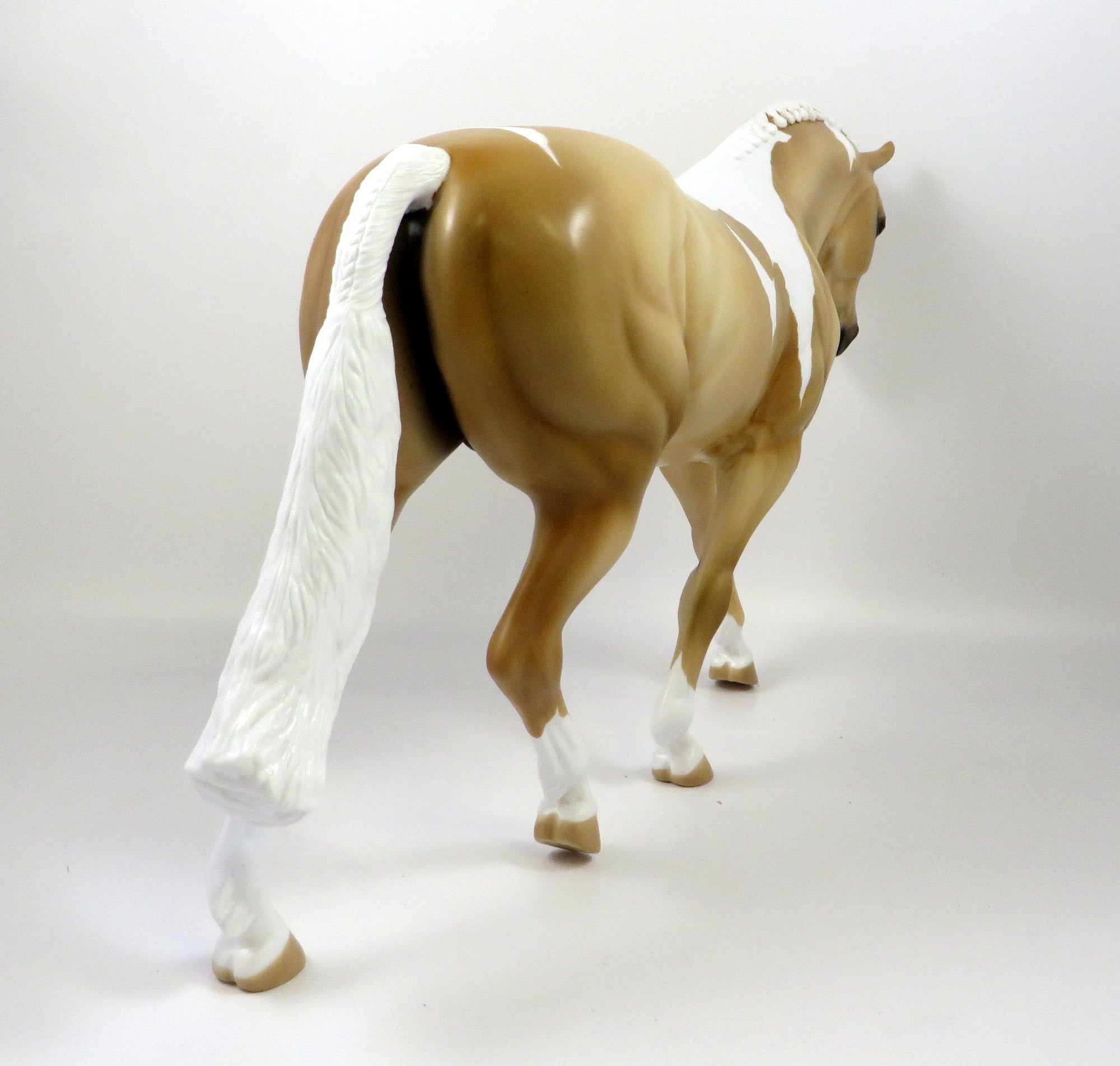 CISCO -OOAK PALOMINO PINTO IRISH DRAFT MODEL HORSE BY AUDREY DIXON 8/28/19