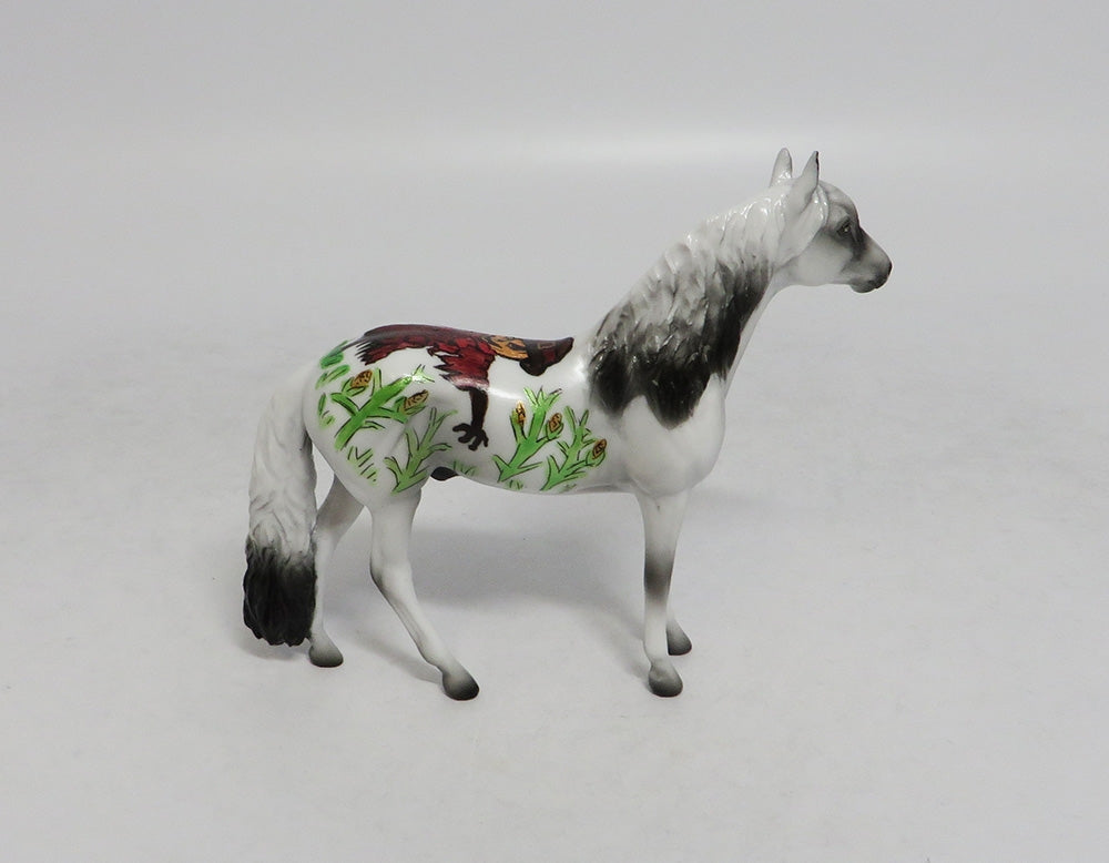 CROW - OOAK SCARECROW DECORATOR ANDALUSIAN CHIP LHS 2018