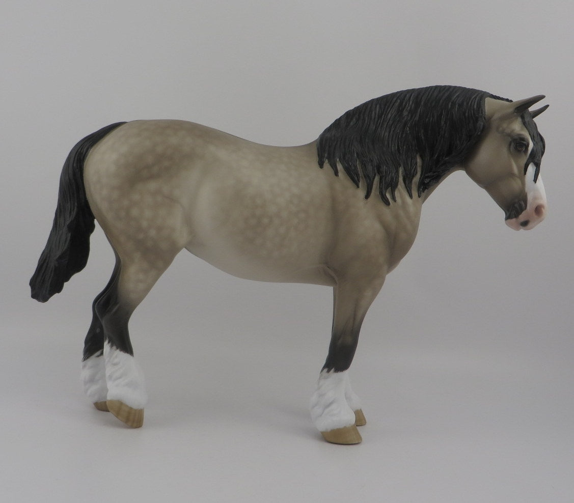 Churro-OOAK DAPPLE GREY HEAVY DRAFT MARE BY SHERYL LEISURE 8/20/20