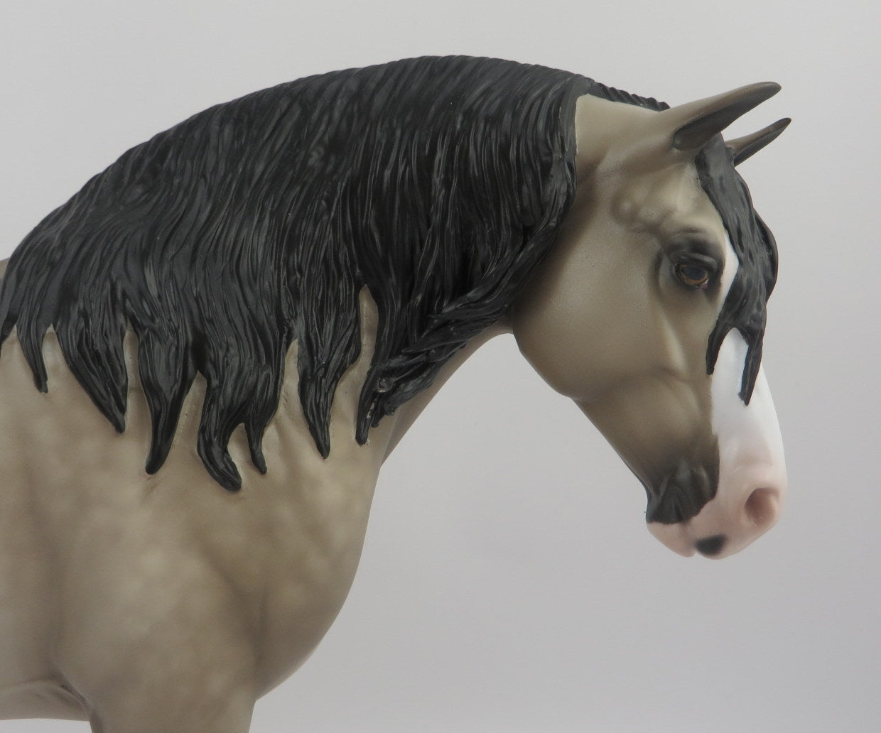 Churro-OOAK DAPPLE GREY HEAVY DRAFT MARE BY SHERYL LEISURE 8/20/20