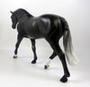 PUBLIC ENEMY -OOAK DAPPLE BLACK IRISH DRAFT MODEL HORSE BY AUDREY DIXON 8/28/19