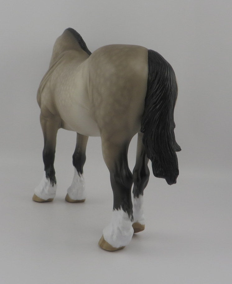 Churro-OOAK DAPPLE GREY HEAVY DRAFT MARE BY SHERYL LEISURE 8/20/20