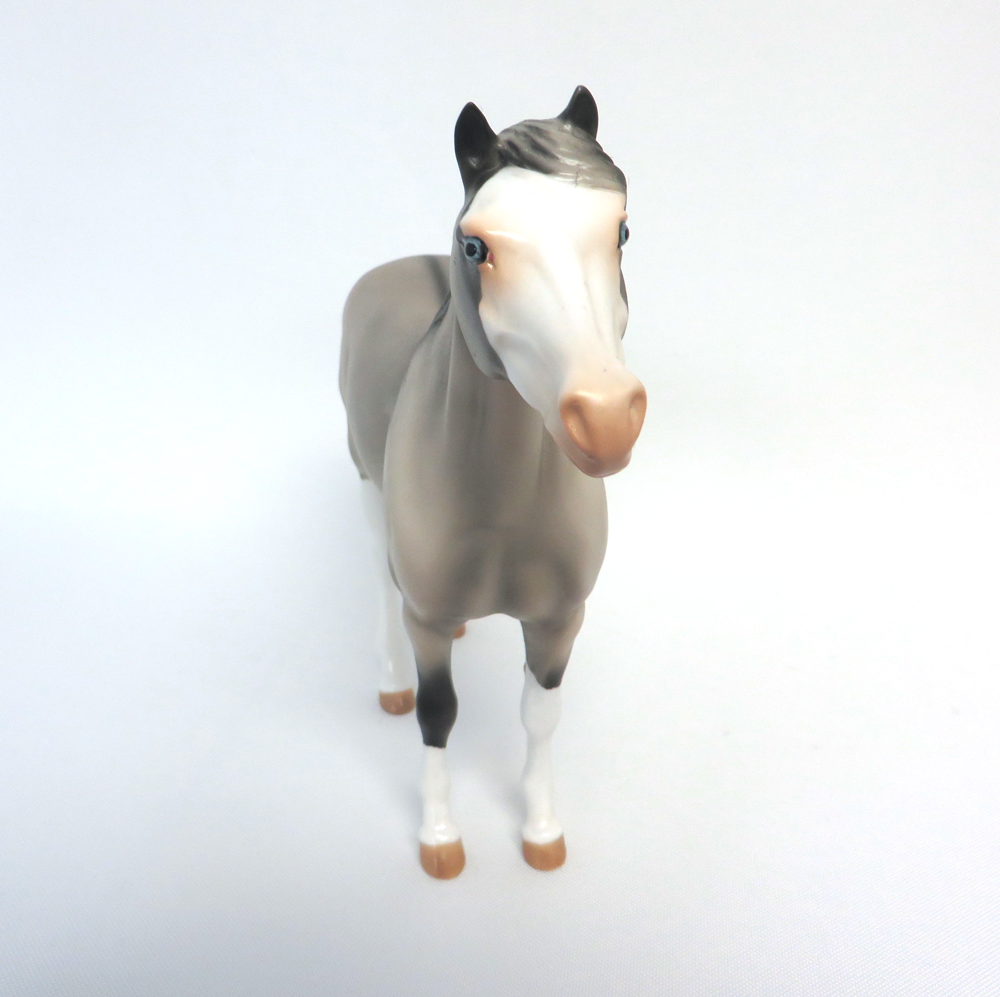 SAGUARO-OOAK GRULLA SPLASH SPANISH MUSTANG MODEL HORSE MW 19