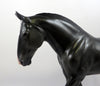 PUBLIC ENEMY -OOAK DAPPLE BLACK IRISH DRAFT MODEL HORSE BY AUDREY DIXON 8/28/19