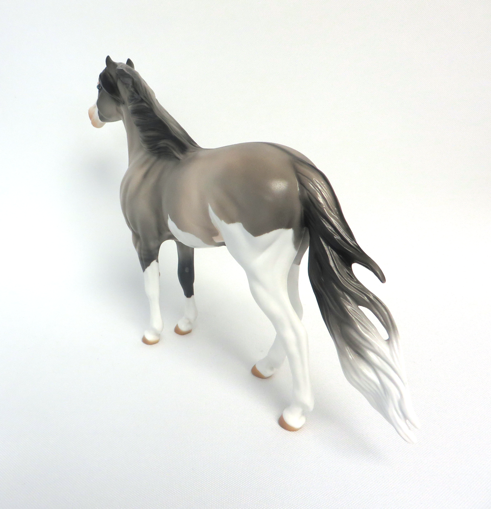 SAGUARO-OOAK GRULLA SPLASH SPANISH MUSTANG MODEL HORSE MW 19