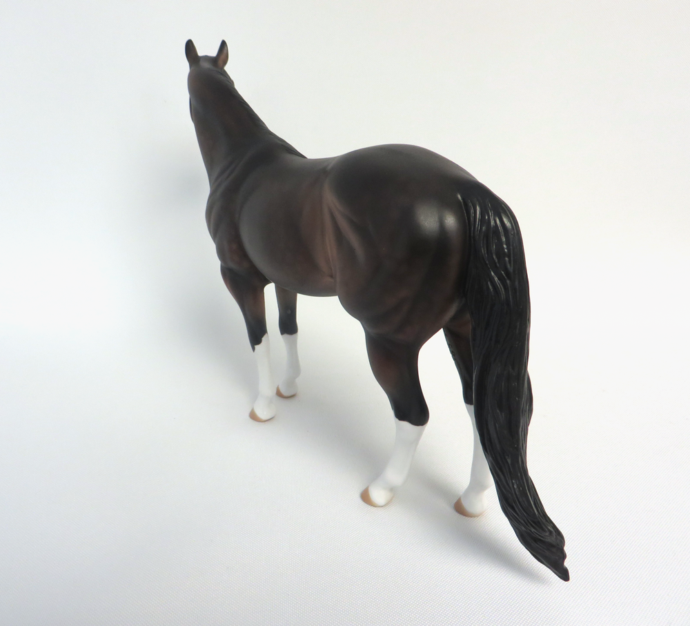 SWITCHBLADE-OOAK DAPPLE BAY OVERO ISH MODEL HORSE MW19