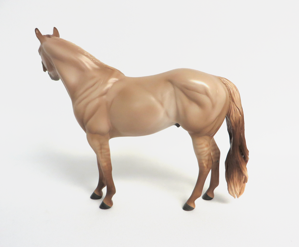 HOOKED ON ME-OOAK RED DUN ISH MODEL HORSE MW 19