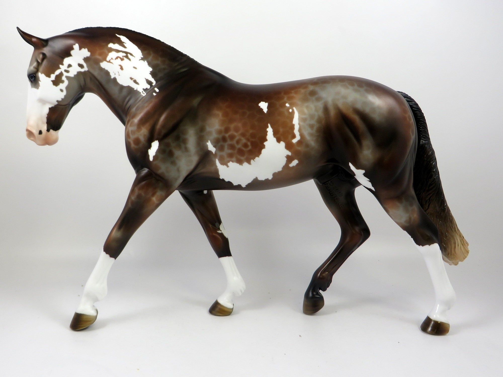 ESPIONAGE -- OOAK -- LACED BAY IRISH DRAFT MODEL HORSE BY MISSY FOX 8/28/19