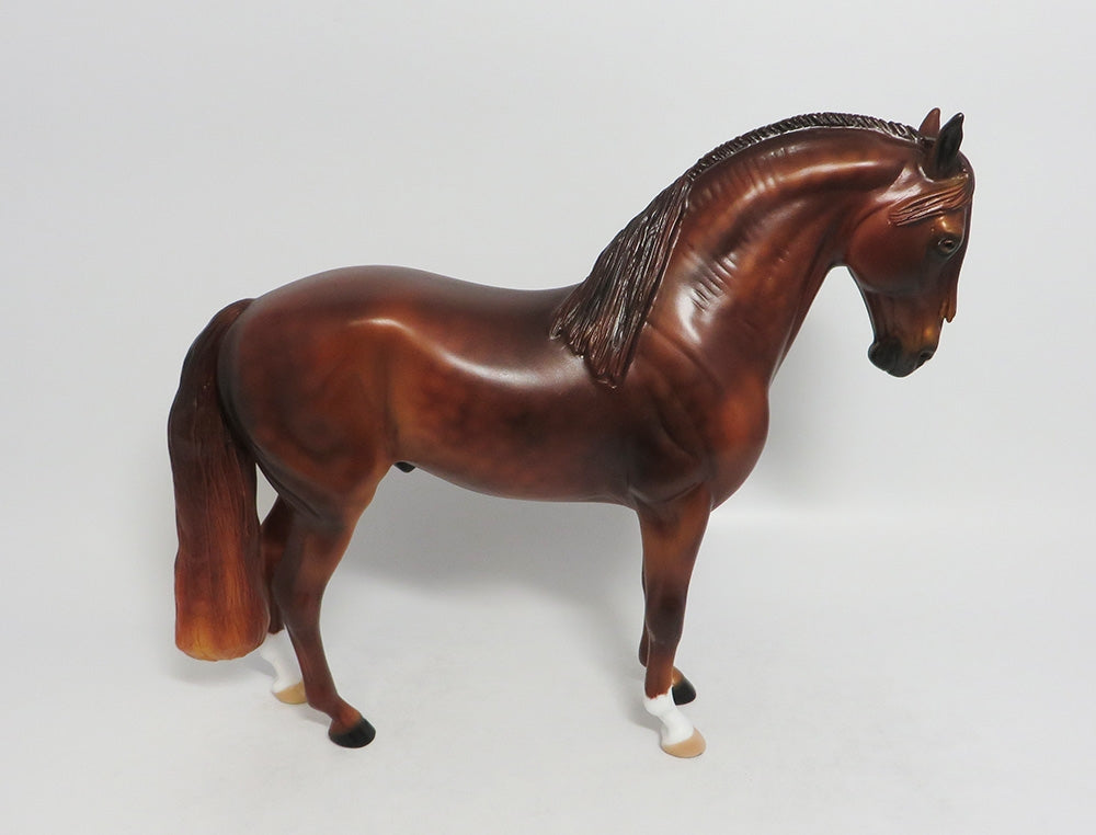 DUECE-LE-4 DAPPLE CHESTNUT ANDALUSIAN BY AUDREY DIXON