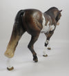 ESPIONAGE -- OOAK -- LACED BAY IRISH DRAFT MODEL HORSE BY MISSY FOX 8/28/19