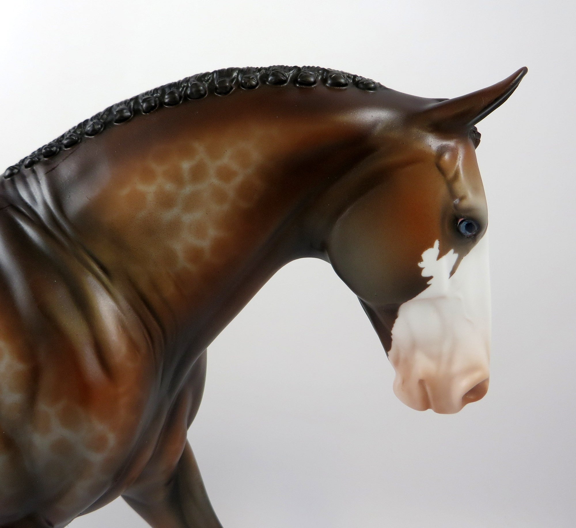 ESPIONAGE -- OOAK -- LACED BAY IRISH DRAFT MODEL HORSE BY MISSY FOX 8/28/19