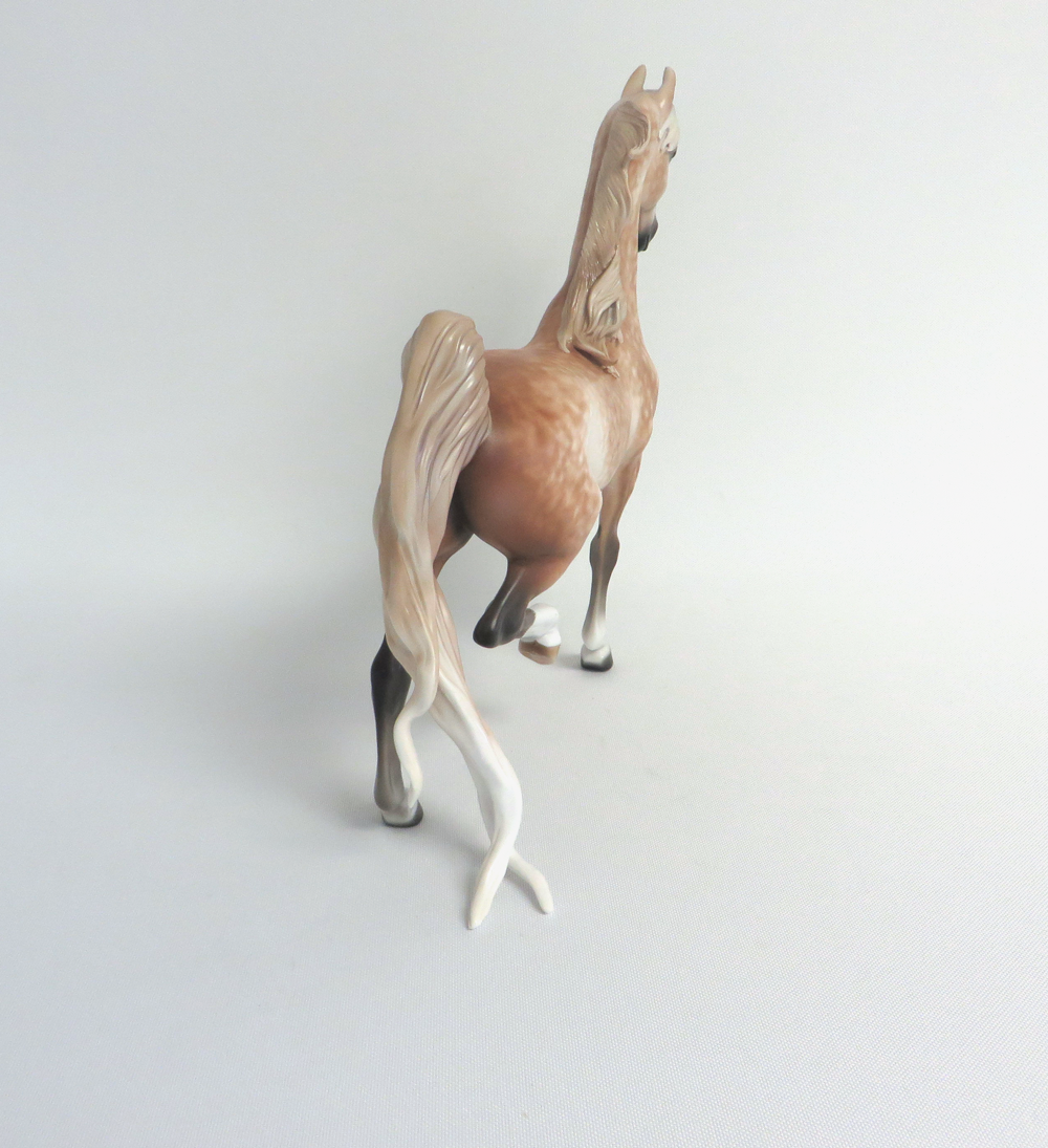 SUNSHINE GO AWAY-OOAK ROSE GREY SADDLEBRED MODEL HORSE MW19