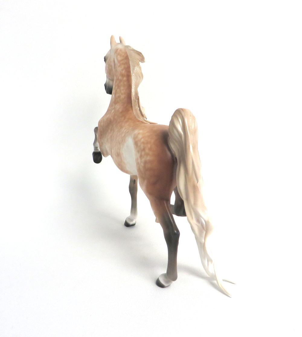 SUNSHINE GO AWAY-OOAK ROSE GREY SADDLEBRED MODEL HORSE MW19