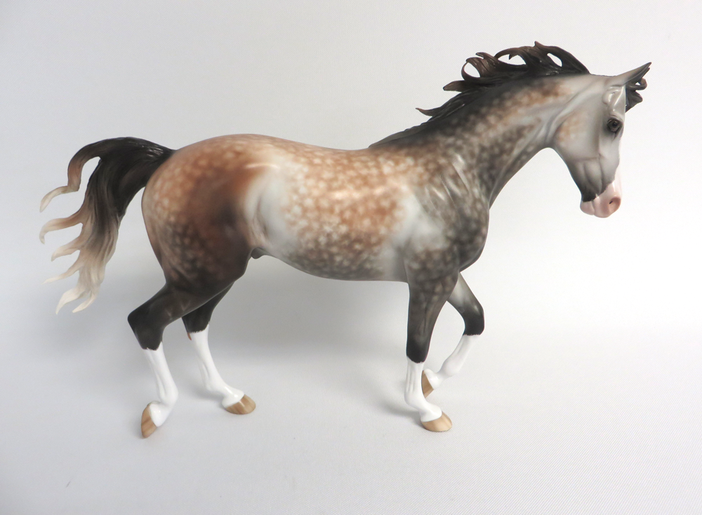 ROCKIN ROBIN-OOAK DAPPLE BAY GOING GREY TB MODEL HORSE BY SHERYL LEISURE EA 19