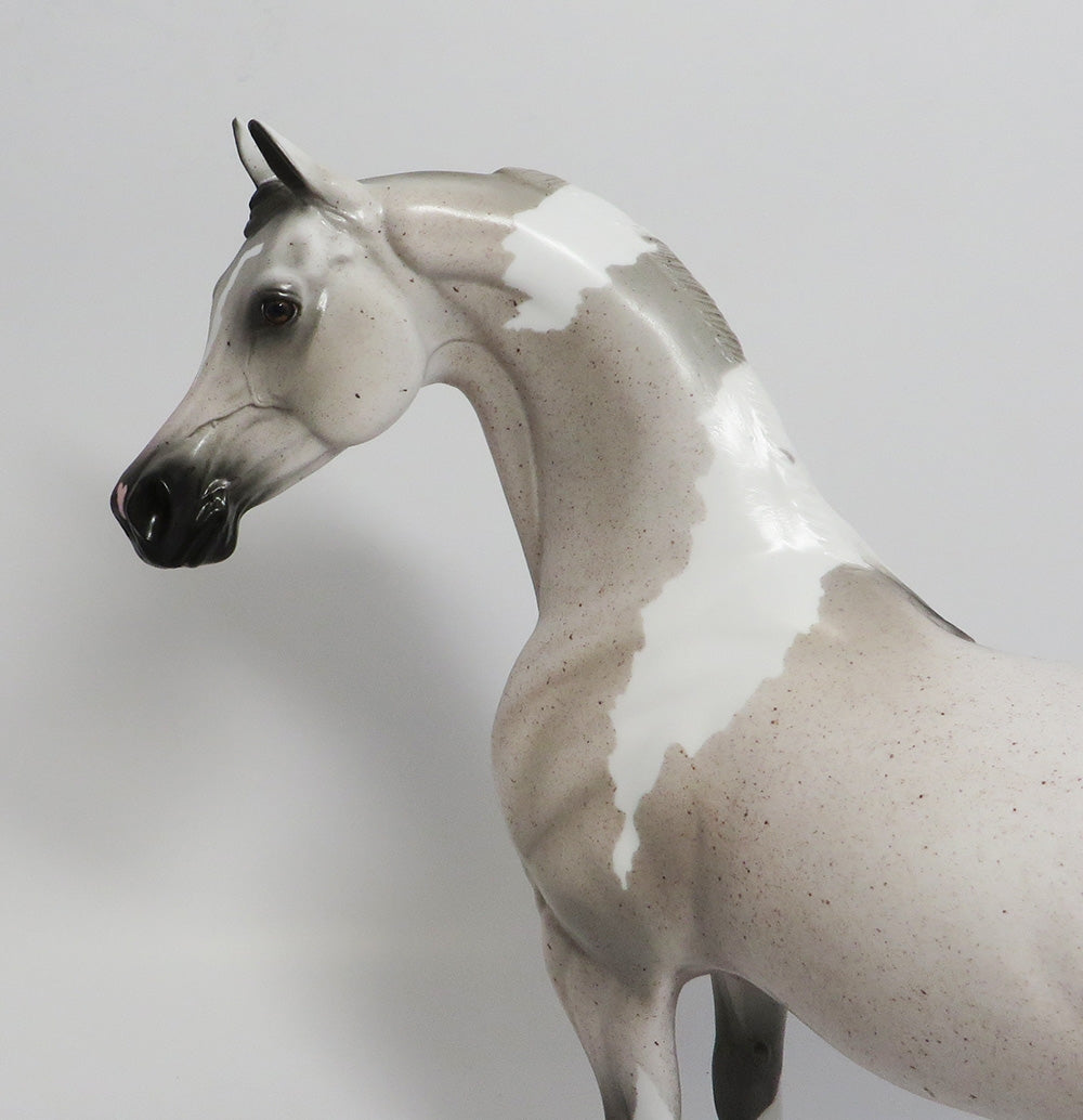 HEART BREAKER-OOAK FLEABIT TOBIANO ARABIAN MODEL HORSE 8/3/18