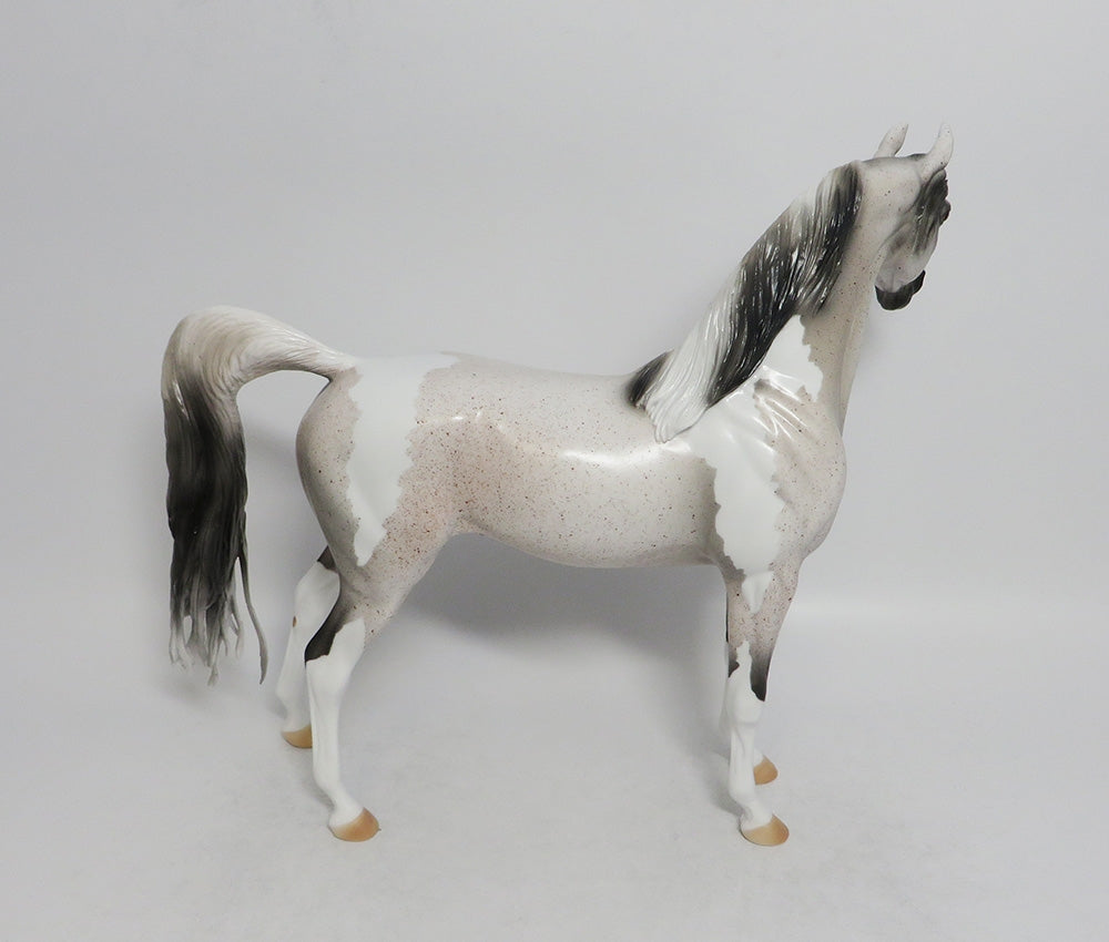 HEART BREAKER-OOAK FLEABIT TOBIANO ARABIAN MODEL HORSE 8/3/18