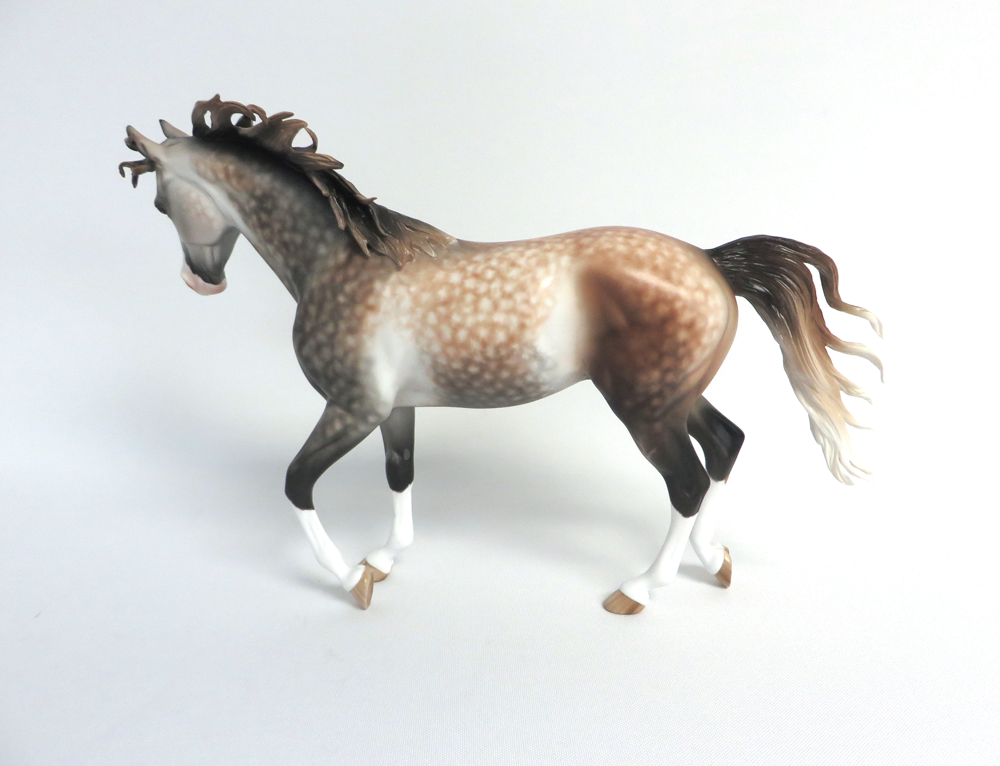 ROCKIN ROBIN-OOAK DAPPLE BAY GOING GREY TB MODEL HORSE BY SHERYL LEISURE EA 19