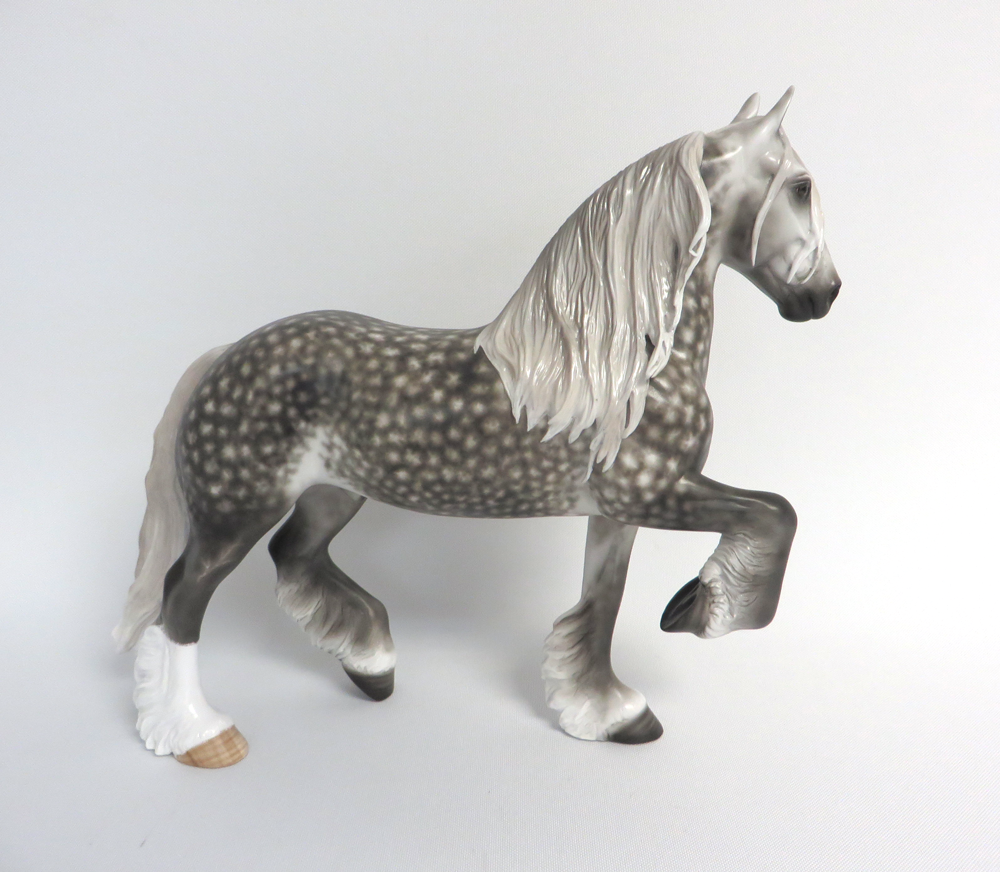 PLAY THE FOOL-OOAK STAR DAPPLE GREY TROTTING DRAFTER BY SHERYL LEISURE EA 19