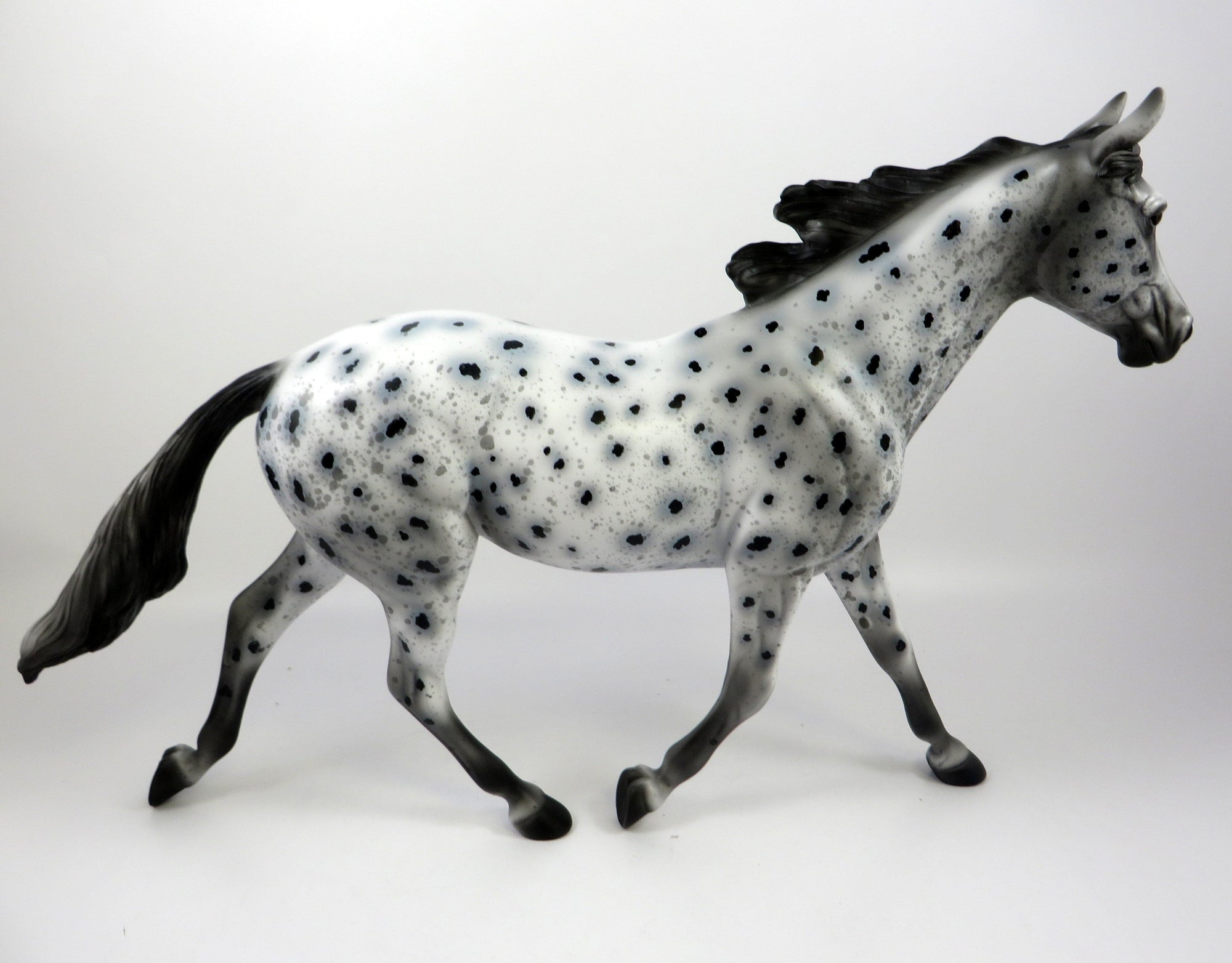 HUDSONVILLE-OOAK LOUD LEOPARD APPALOOSA MODEL HORSE 8/28/19