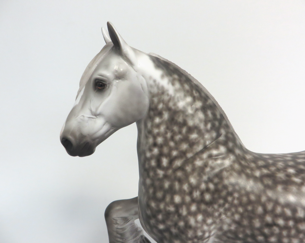 PLAY THE FOOL-OOAK STAR DAPPLE GREY TROTTING DRAFTER BY SHERYL LEISURE EA 19