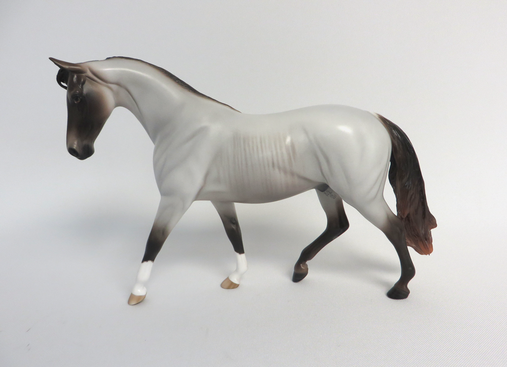 SONG SUNG BLUE-BLUE ROAN RABICAON PONY MODEL HORSE BY SHERYL LEISURE EA19