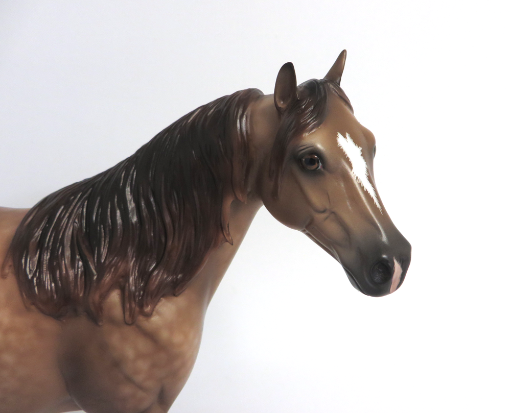 HEART OF GOLD-OOAK DAPPLE BUCKSKIN ISH MODEL HORSE EA 19