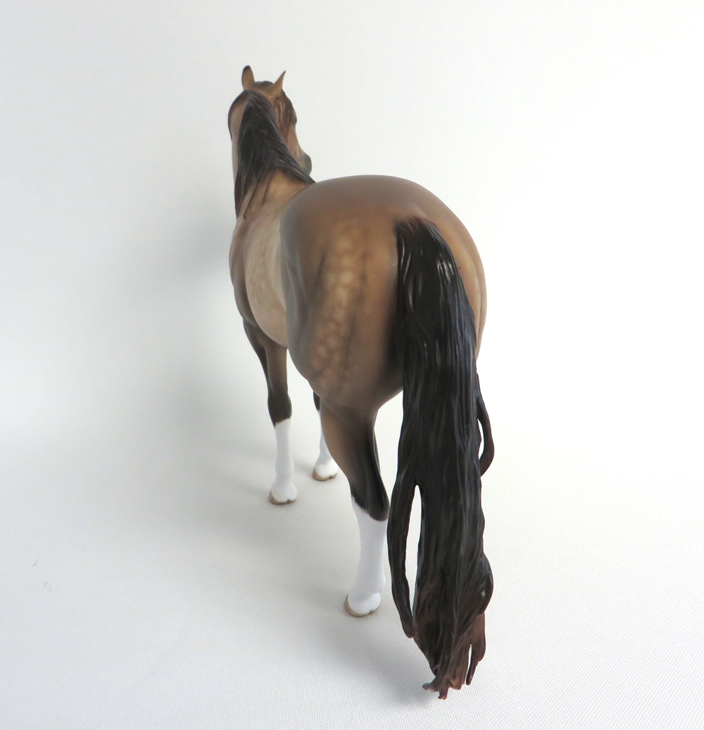 HEART OF GOLD-OOAK DAPPLE BUCKSKIN ISH MODEL HORSE EA 19