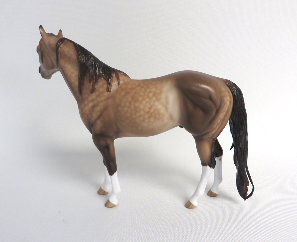 HEART OF GOLD-OOAK DAPPLE BUCKSKIN ISH MODEL HORSE EA 19