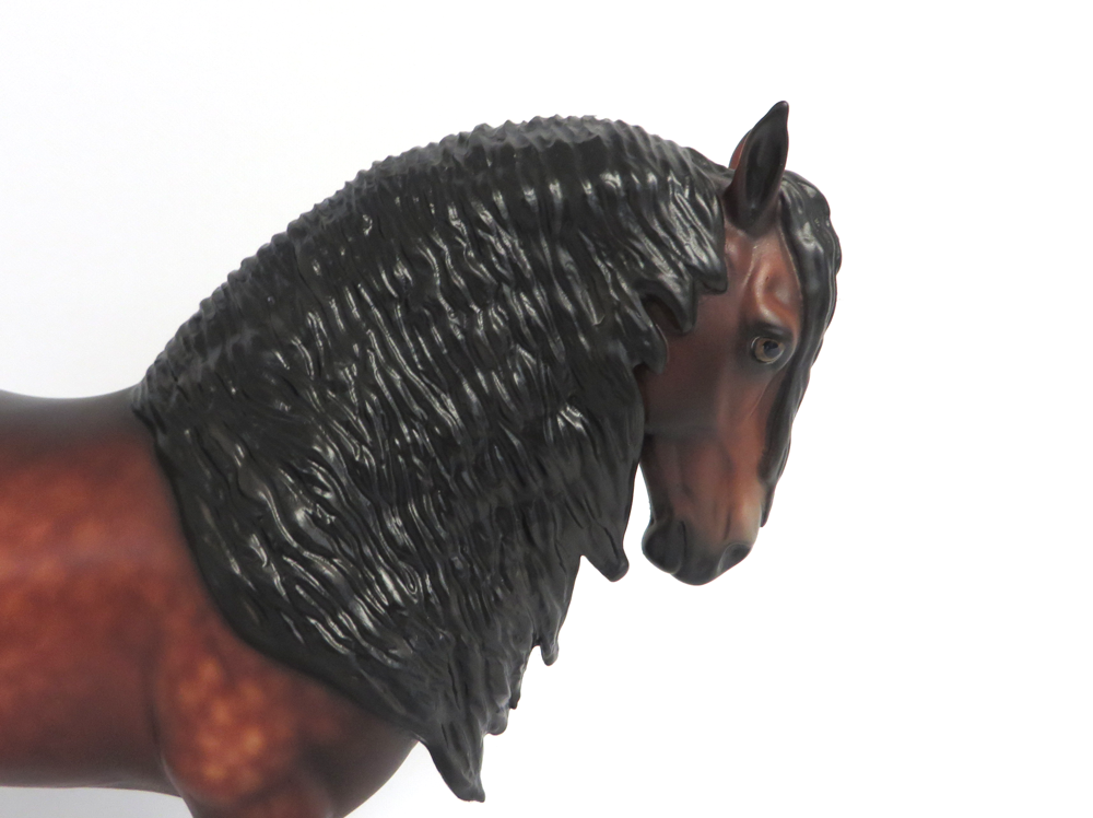 BY GOLLY WOW-OOAK DAPPLE BAY ANDALUSIAN MODEL HORSE EA 19