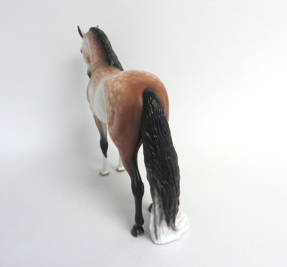 OUT A SPACE-OOAK BAY GOING GREY ANDALUSIAN MODEL HORSE MW 19