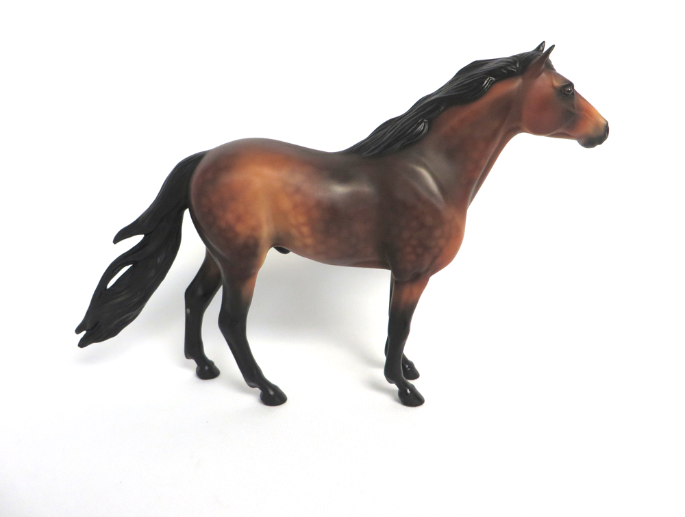 ESPOSTOA-OOAK DAPPLE BAY SPANISH MUSTANG MODEL HORSE MW 19