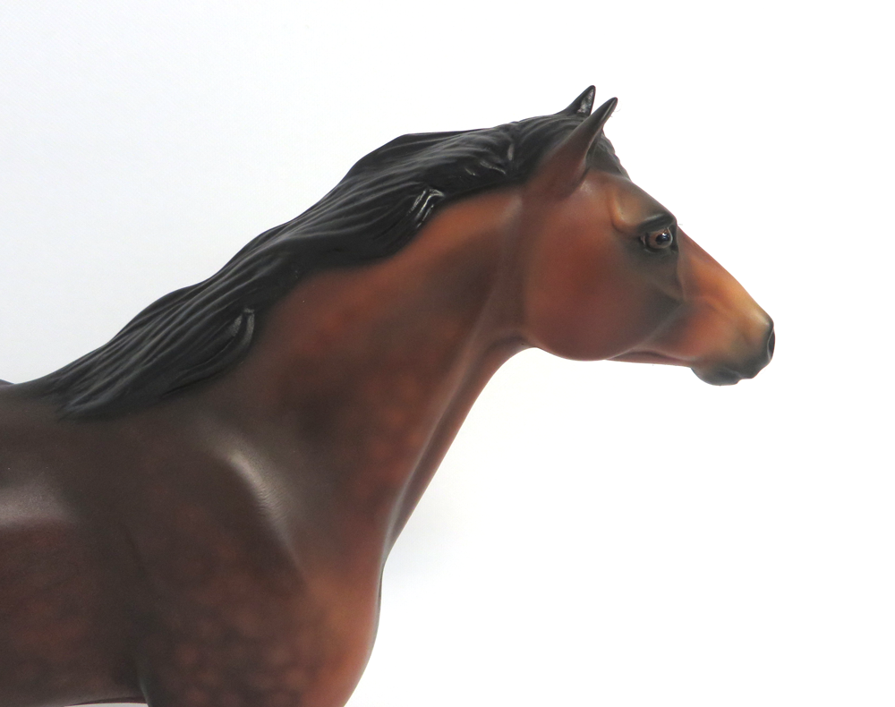ESPOSTOA-OOAK DAPPLE BAY SPANISH MUSTANG MODEL HORSE MW 19