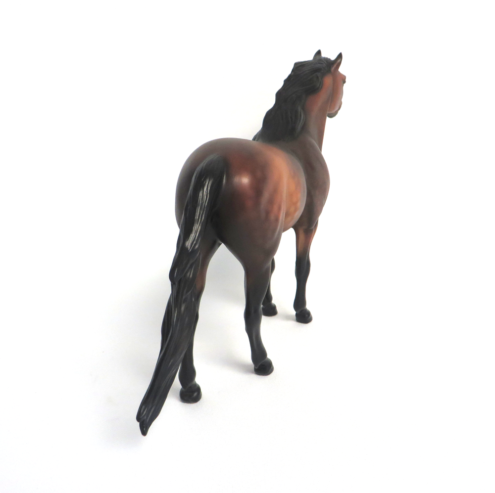 ESPOSTOA-OOAK DAPPLE BAY SPANISH MUSTANG MODEL HORSE MW 19