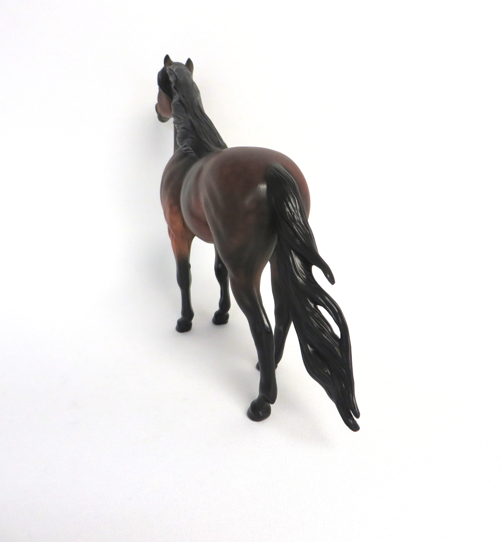 ESPOSTOA-OOAK DAPPLE BAY SPANISH MUSTANG MODEL HORSE MW 19