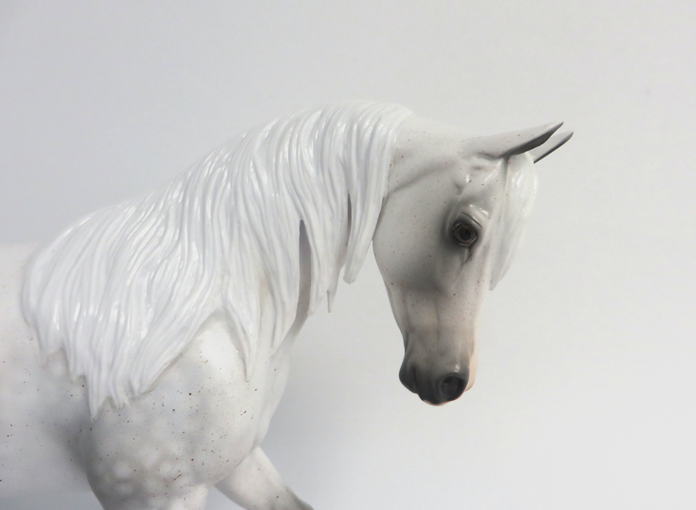 MOONLIGHT CACTUS-LE-13 DAPPLE FLEABIT GREY THOROUGHBRED MODEL HORSE EA/MW 19