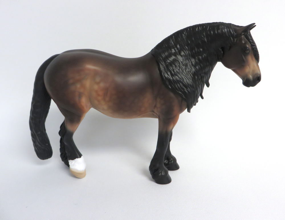 EYE "CANDY" --- LE- 20 DAPPLED BAY HEAVY DRAFT MARE CUSTOM BY AUDREY DIXON MW19 EA19