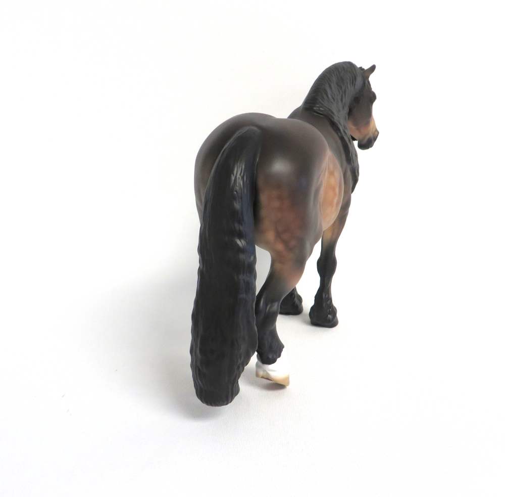 EYE &quot;CANDY&quot; --- LE- 20 DAPPLED BAY HEAVY DRAFT MARE CUSTOM BY AUDREY DIXON MW19 EA19