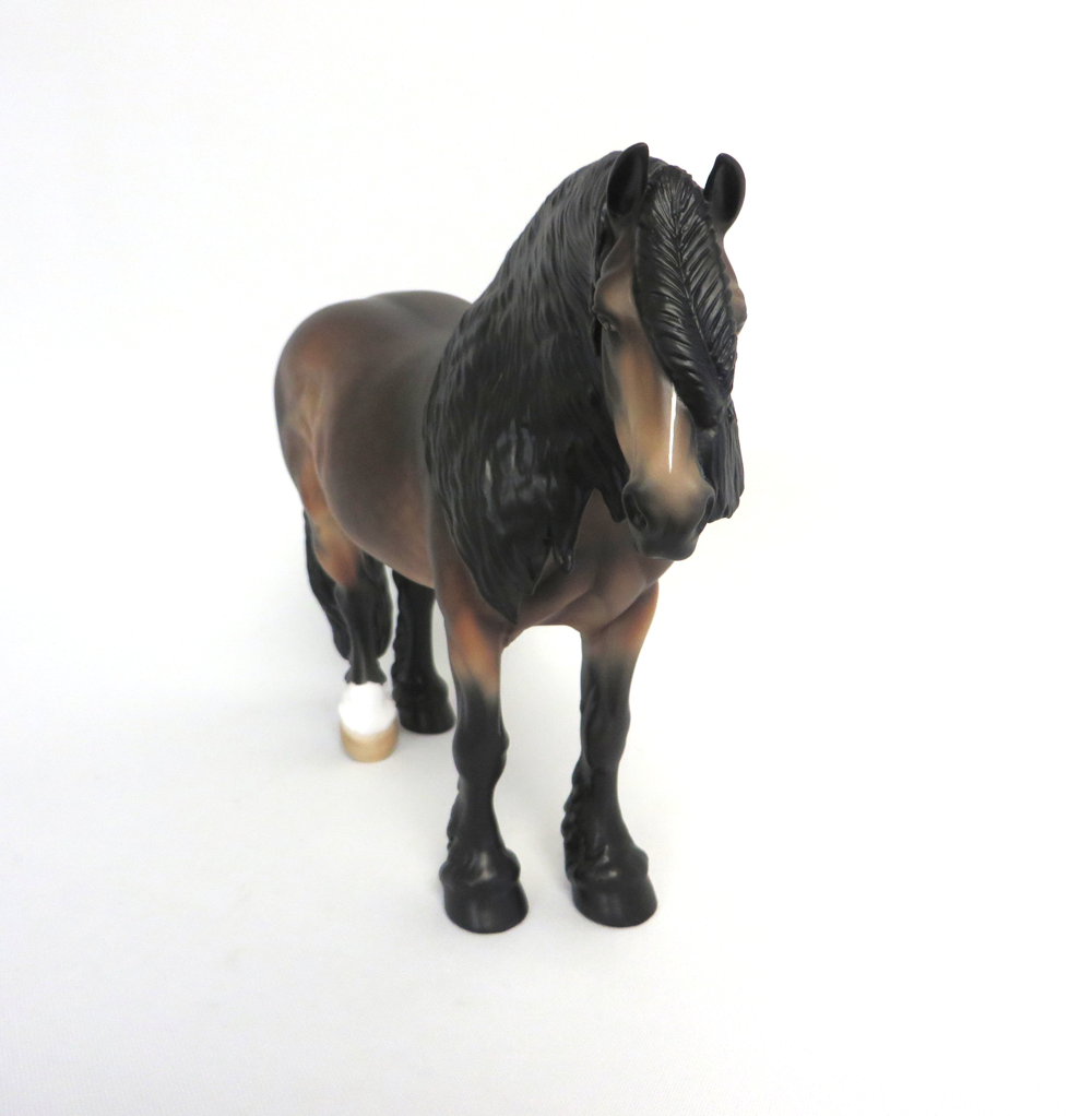 EYE &quot;CANDY&quot; --- LE- 20 DAPPLED BAY HEAVY DRAFT MARE CUSTOM BY AUDREY DIXON MW19 EA19