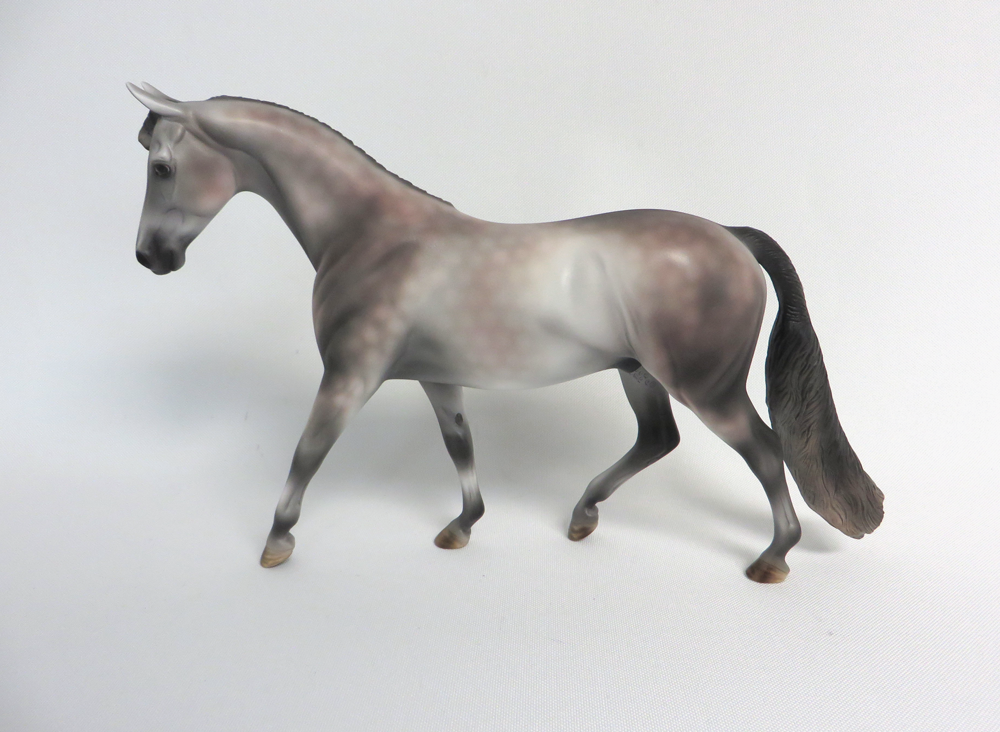 HUMPHREY -- OOAK DAPPLED ROSE GREY PONY BY AUDREY DIXON 4-10-19