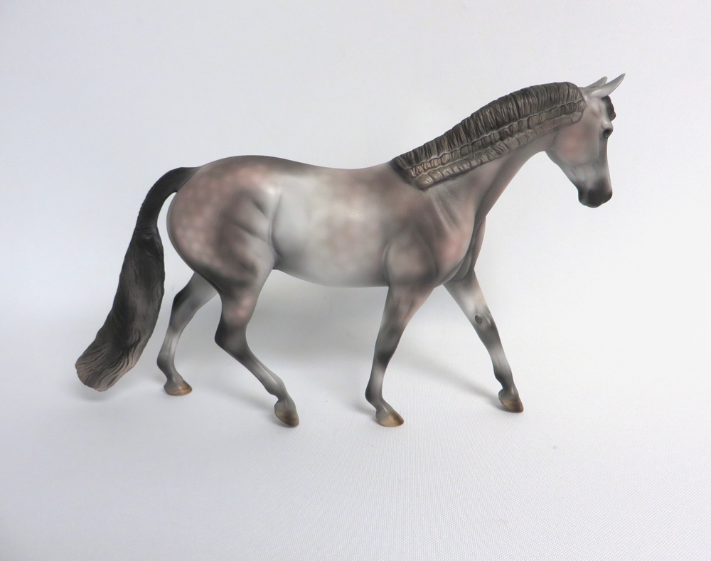 HUMPHREY -- OOAK DAPPLED ROSE GREY PONY BY AUDREY DIXON 4-10-19