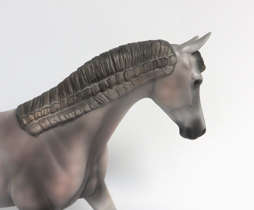HUMPHREY -- OOAK DAPPLED ROSE GREY PONY BY AUDREY DIXON 4-10-19