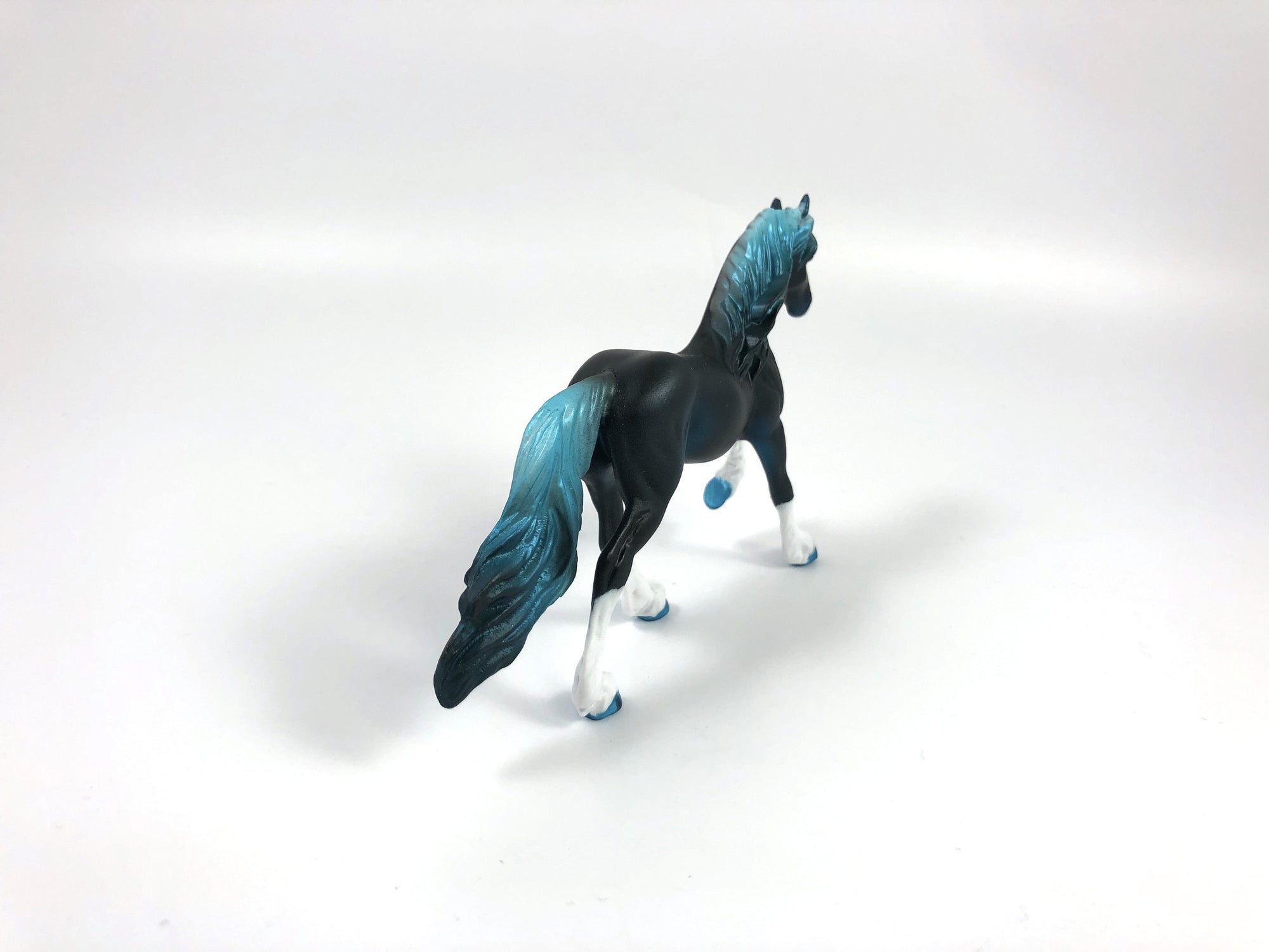 CAMPBELL -- OOAK -- BLUE BLACK DECORATOR FRIESIAN CHIP SHCF 19