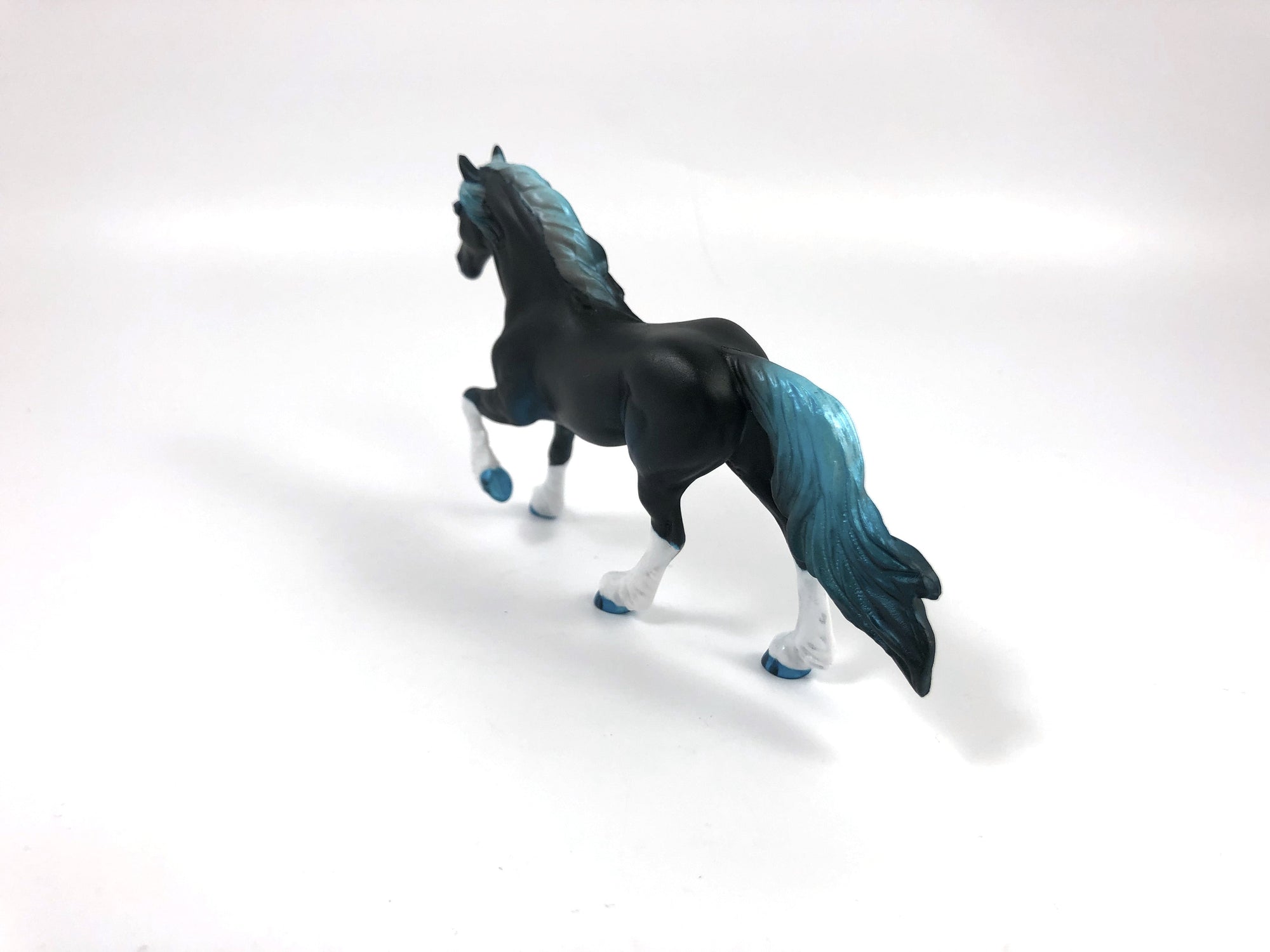 CAMPBELL -- OOAK -- BLUE BLACK DECORATOR FRIESIAN CHIP SHCF 19