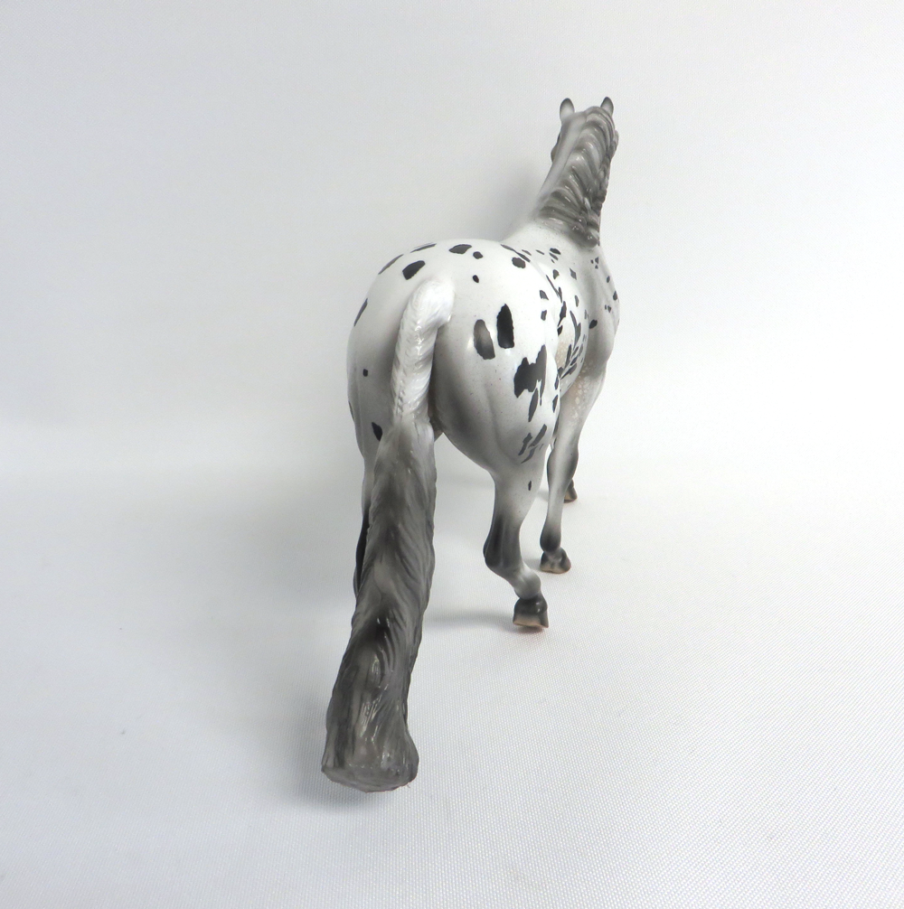 SCOOTALOO   - OOAK BLACK APPALOOSA  PONY BY AUDREY DIXON 4-10-19