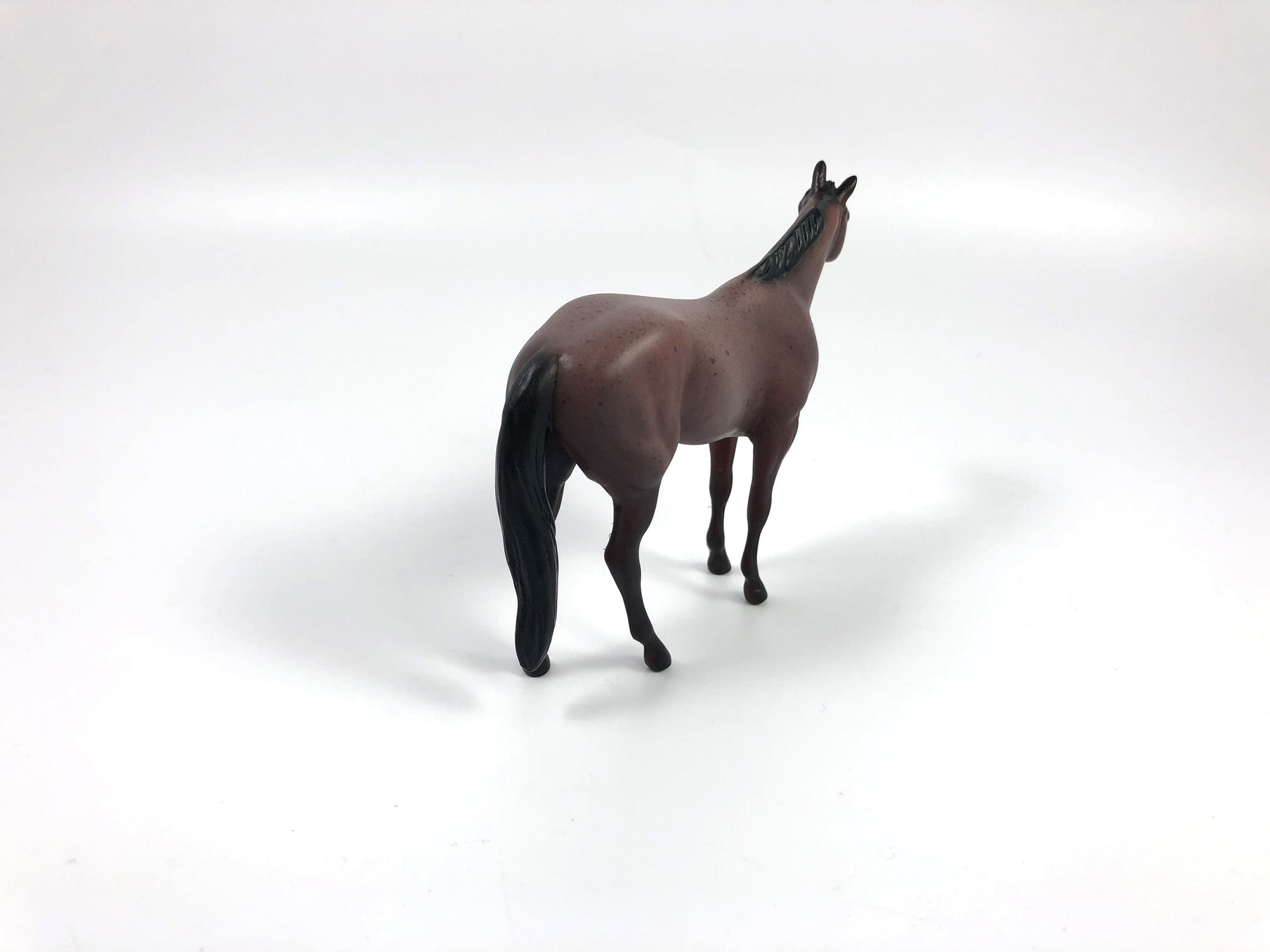 PLEAT-OOAK BAY ROAN STOCK HORSE CHIP BY AMANDA HOSTETLER SHCF 19