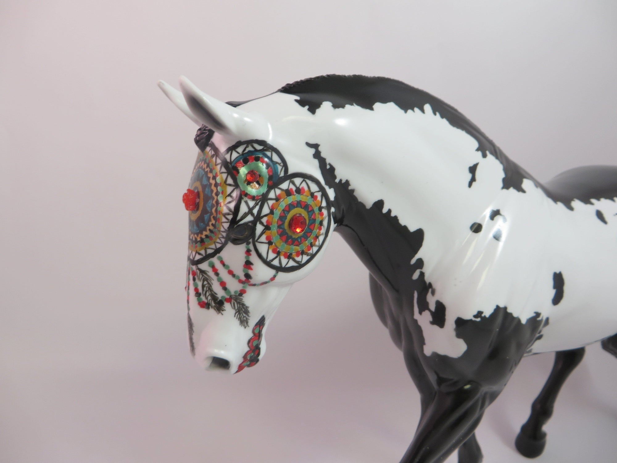 CHAKRA-OOAK SUGAR SKULL IRISH DRAFT MODEL HORSE BY DAWN QUICK 8/30/19
